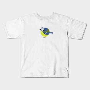 Fat Bird - Blue Tit Kids T-Shirt